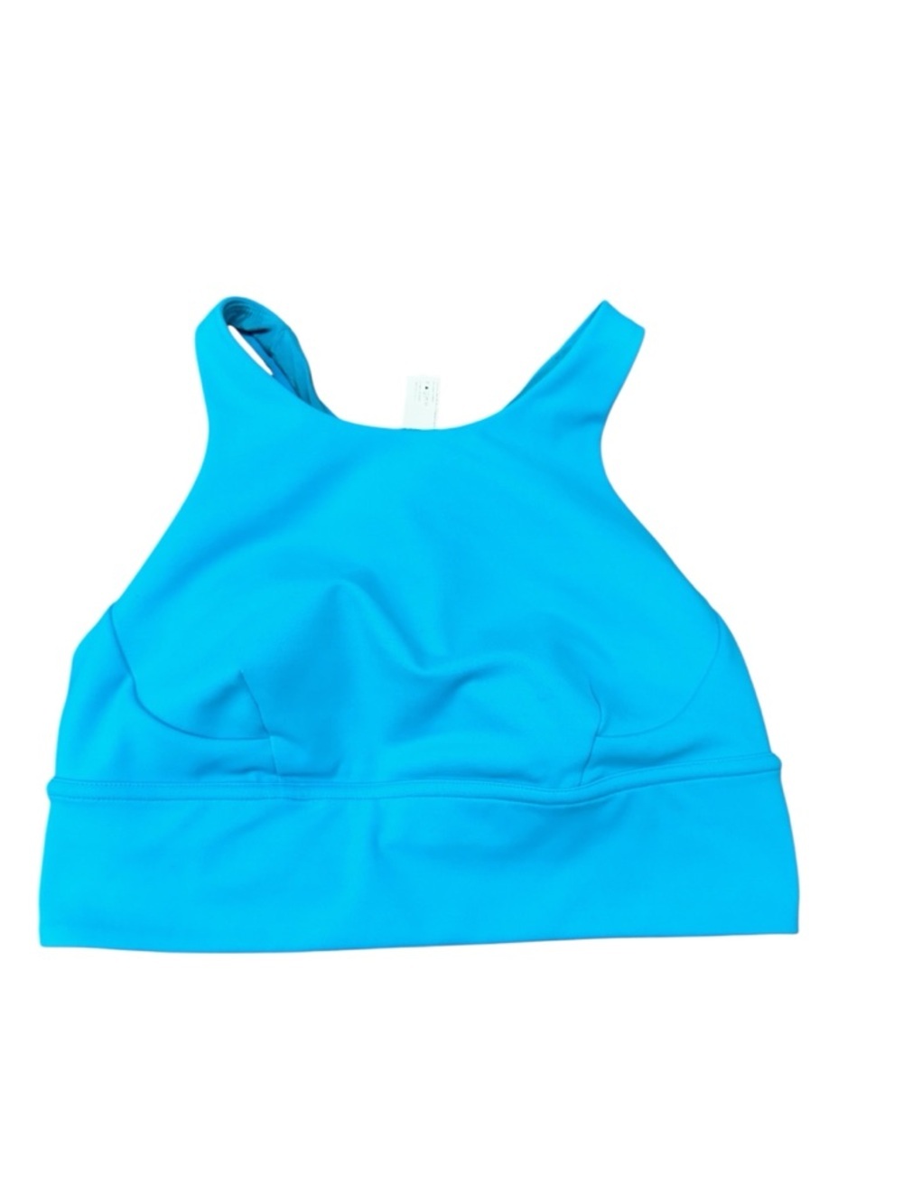 lululemon athletica High-Neck Racerback Sports Bra - Turquoise Blue - Picture 3 of 5